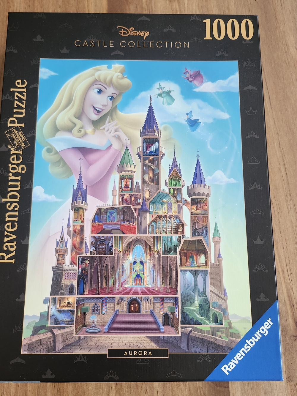 Ravensburger Disney Castle Collection 1000-Piece Puzzle - Aurora in Pink